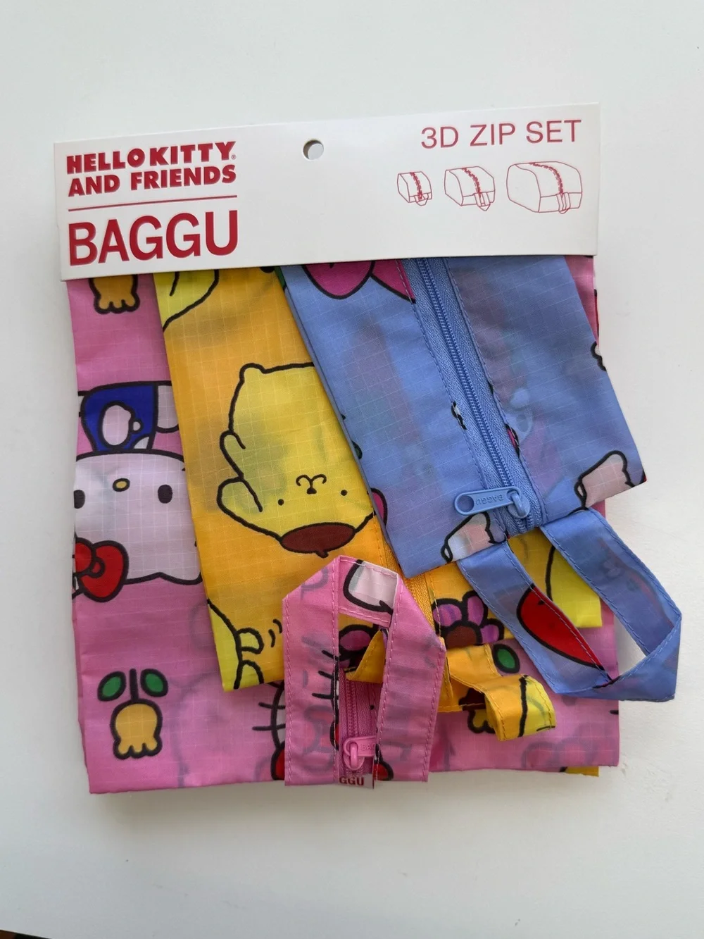 Hello Kitty X Baggu 3D Zip Set